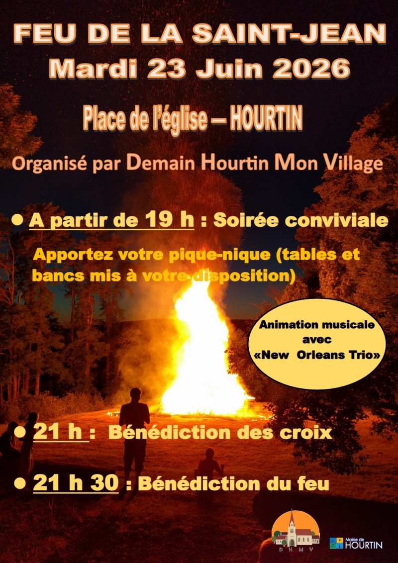 Feu de la Saint-Jean à Hourtin juin 2026